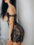 Midi evening gown lace mini dress